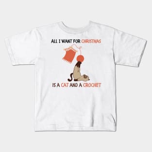 All I want for Christmas is a Cat and a Crochet Kids T-Shirt